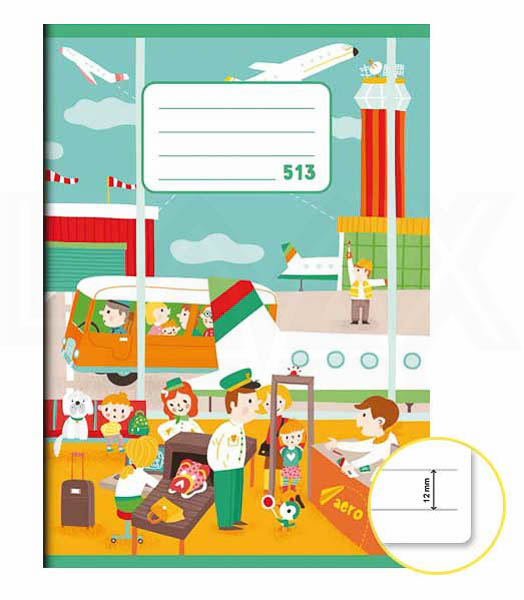 zošit linkovaný A5/10 list.