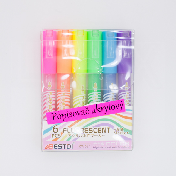 popisovače  akrylové